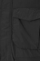 LYLE & SCOTT Big & Tall Black Tactical Parka Coat | BadRhino 3