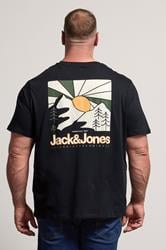 JACK & JONES Big & Tall Black Crew Neck Graphic T-Shirt 3