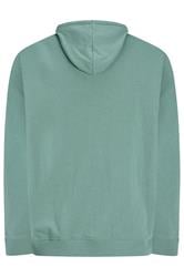 JACK & JONES Big & Tall Blue Printed Logo Hoodie  | BadRhino 2