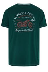 KAM Big & Tall Dark Blue California Customs Graphic Print T-Shirt