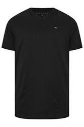 BadRhino Big & Tall Black Extra Long V-Neck T-Shirt