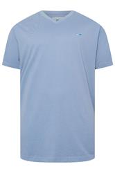 BadRhino Big & Tall Navy Blue 5 Pack Extra Long V-Neck T-Shirts | BadRhino 2