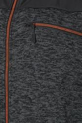 Kam Big & Tall Black Twisted Marl Fleece Jacket | BadRhino 3