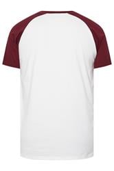 BadRhino Big & Tall Red & White 15 Raglan Football T-Shirt | BadRhino 2