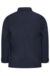 D555 Big & Tall Navy Blue Suit Jacket | BadRhino 5