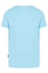 BadRhino Big & Tall Light Blue Extra Long Ringer T-Shirt | BadRhino 6