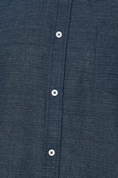BadRhino Big & Tall Navy Blue Long Sleeve Slub Shirt | BadRhino 9