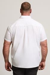 BadRhino Big & Tall White Poplin Short Sleeve Shirt | BadRhino 3