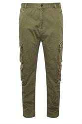 BadRhino Big & Tall Olive Green Cargo Trousers | BadRhino 6