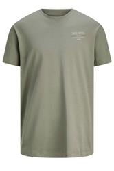 JACK & JONES Big & Tall Vetiver Green Urban Graphic T-Shirt | BadRhino 1