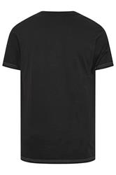 KAM Big & Tall Black Christmas 'Hoho Beer' Slogan T-Shirt | BadRhino 4