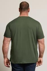  BadRhino Big & Tall Khaki Green Skull & Crossbones Graphic T-Shirt | BadRhino 4