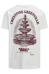 JACK & JONES Big & Tall White Crew Neck Back Graphic Tee | BadRhino 5