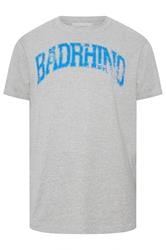 BadRhino Big & Tall Grey Distressed Graphic T-Shirt | BadRhino 2