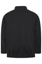 BadRhino Big & Tall Black Knitted Borg Zip Up | BadRhino 7