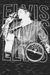 D555 Big & Tall Black Elvis Presley Graphic T-Shirt | BadRhino 3