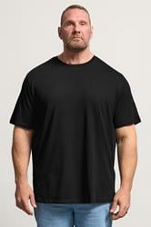 JACK & JONES Big & Tall 2 Pack White & Black Graphic T-Shirts | BadRhino 2