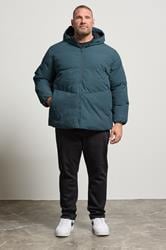 JACK & JONES Big & Tall Blue Puffer Jacket | BadRhino 2