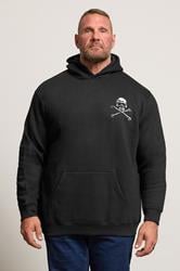 BadRhino Big & Tall Black Skull Graphic Hoodie | BadRhino 1