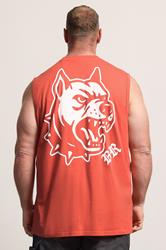 BadRhino Big & Tall Orange Extra Long Tattoo Dog  Muscle Vest | BadRhino 2