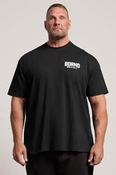 BDRNO Premium Big & Tall Black Logo T-Shirt | BadRhino 1