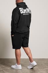 BDRNO Premium Big & Tall Black Logo Jogger Shorts | BadRhino 2