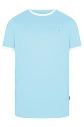 BadRhino Big & Tall Light Blue Extra Long Ringer T-Shirt | BadRhino 5