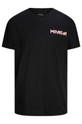 JACK & JONES Big & Tall Black Japanese Graphic T-Shirt | BadRhino 1