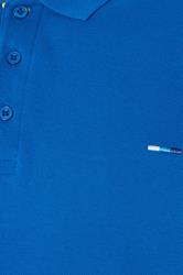 BadRhino Big & Tall Blue & Yellow Contrast Polo Shirt | BadRhino 8