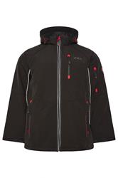 D555 Big & Tall Black Padded Soft Shell Jacket | BadRhino 1