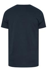 BadRhino Big & Tall Navy Blue V-Neck T-Shirt 6