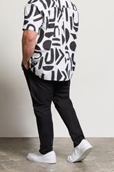 BadRhino Big & Tall Black Linen Formal Trousers | BadRhino 2