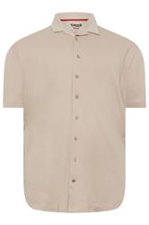 D555 Big & Tall Stone Brown Short Sleeve Resort Shirt | BadRhino 2
