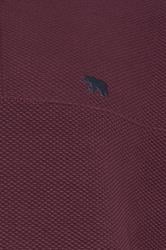 D555 Big & Tall Burgundy Red Quilted Quarter Zip Sweatshirt | BadRhino 3