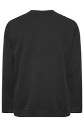 STUDIO A Big & Tall Black Crew Neck Sweatshirt | BadRhino 2