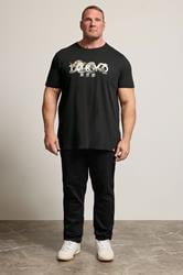 D555  Big & Tall Black Tokyo T-Shirt | BadRhino 2