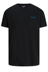 JACK & JONES Big & Tall Black 'Art De Vivre' T-Shirt | BadRhino  1