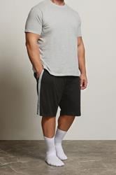 BadRhino Big & Tall Black Lightweight Lounge Shorts | BadRhino 1