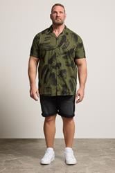 BadRhino Big & Tall Khaki Green Brushstroke Shirt | BadRhino 1