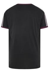KAM Big & Tall Black Ringer T-Shirt | BadRhino 2