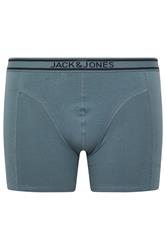 JACK & JONES Big & Tall 3 Pack Blue/Grey/Navy Blue Boxers | BadRhino 2