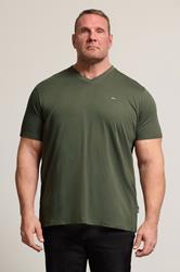 BadRhino Big & Tall Black/Red/Green/Blue/Navy Blue 5 Pack Extra Long V-Neck T-Shirts | BadRhino 2