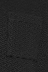 BadRhino Big & Tall Black Jersey Textured Overshirt | BadRhino 7