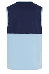 KAM Big & Tall Light Blue Palm Springs Vest Top | BadRhino 2
