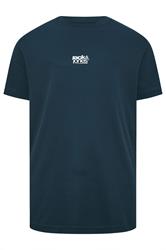 JACK & JONES Big & Tall 2 Pack Navy Blue & Off-White Graphic | BadRhino 9