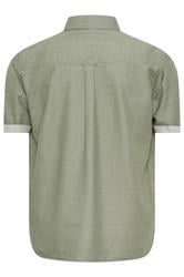 BadRhino Big & Tall Green Short Sleeve Slub Shirt | BadRhino 3
