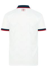 BadRhino Big & Tall White England Football Polo Shirt | BadRhino 8