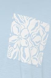 BadRhino Big & Tall Light Blue Flower Pocket T-Shirt | BadRhino 6