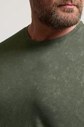 BadRhino Big & Tall 3 PACK Khaki & Navy Acid Wash T-Shirts | BadRhino 5