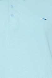 BadRhino Big & Tall Light Blue Tipped Polo Shirts | BadRhino 3